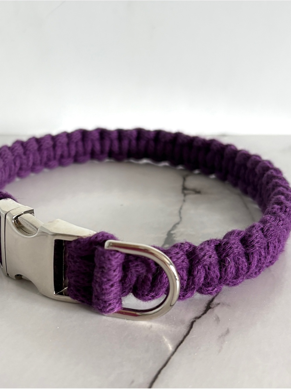 Purple Dog Collar - Size M 18”